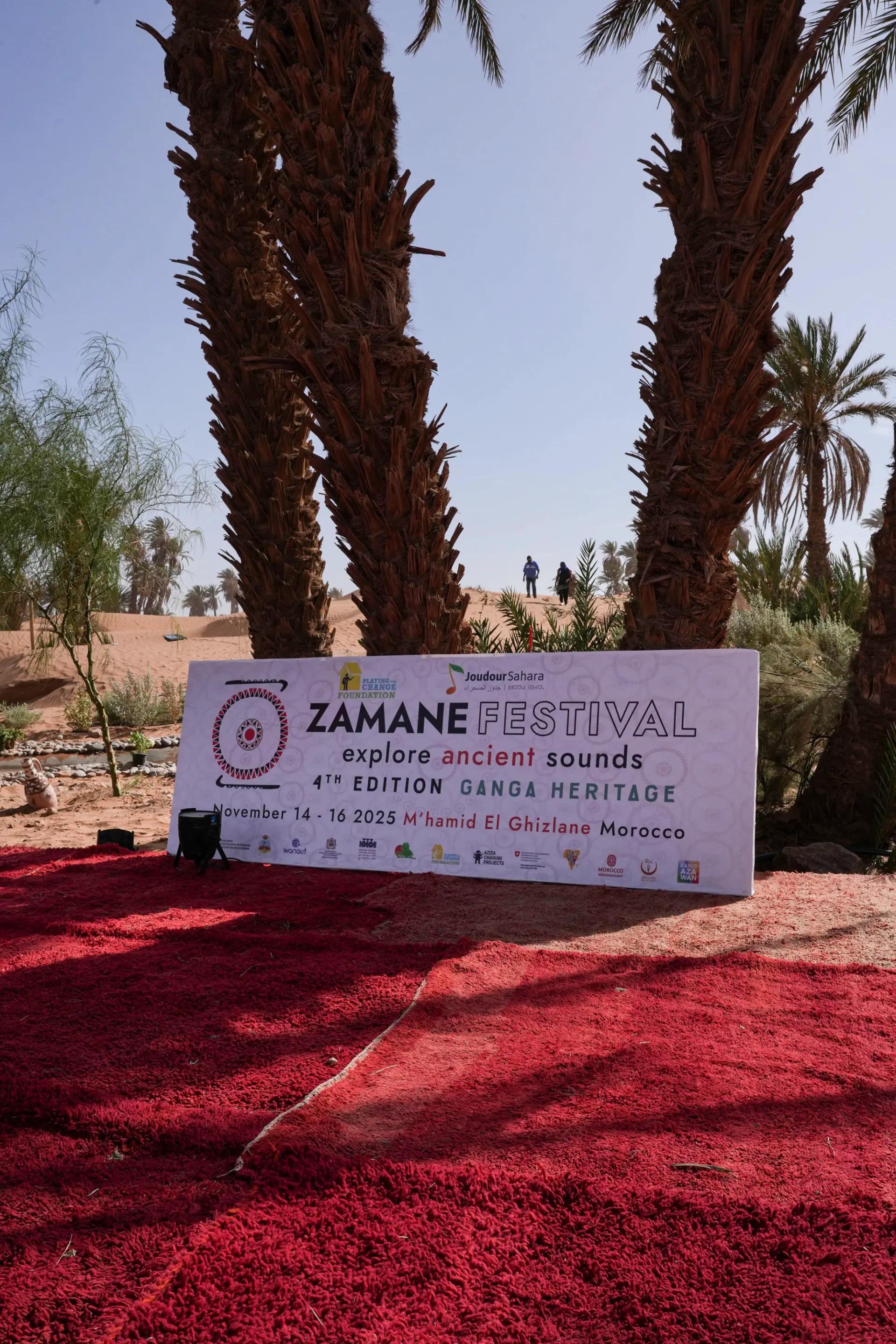 Scène de vie lors du Festival Zamane 2025 à M'Hamid El Ghizlane